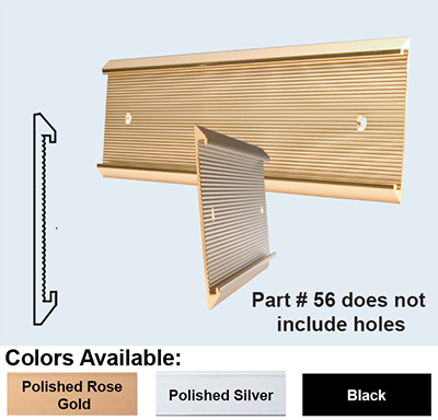 Wall Holder 1/16x1x4 Silver